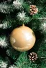 MagicHome, Karácsonyi gömbök, 2 db, arany, 12 cm