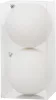 MagicHome, Karácsonyi gömbök, 2 db, fehér, 12 cm