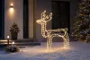 Dekoráció MagicHome, karácsonyi, rénszarvas, 216x LED meleg fehér, forgó fejjel, 230V, 50 Hz, kültér