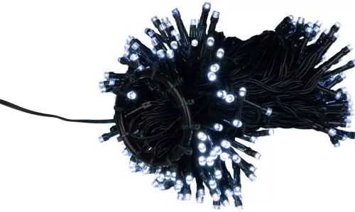 Fényfüzér MagicHome, karácsonyi, függőleges, világító, időzítő, 216xLED, hideg fehér, 8 funkció, 1,8