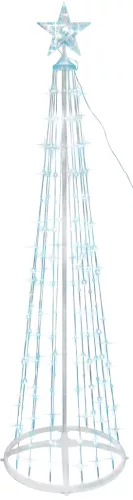 Dekoráció MagicHome, karácsonyi, fa, 190xLED, hideg fehér, műanyag-réz, 50x180 cm