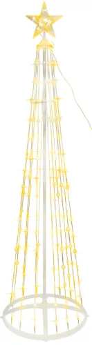 Dekoráció MagicHome, karácsonyi, fa, 190xLED, meleg fehér, műanyag-réz, 50x180 cm