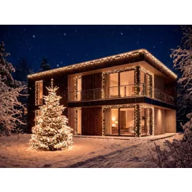   Fényfüzér MagicHome Karácsonyi, 500xLED, meleg fehér, 25 m