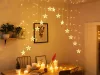 Fényfüzér MagicHome Karácsonyi, fényfüggöny, csillagok, 142xLED, meleg fehér, 3 m