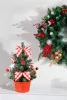 Dekoráció MagicHome Karácsony, fenyőfa, csillaggal, 21 cm