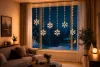Fényfüzér MagicHome Karácsony, időzítő, hópelyhek, 96xLED, meleg fehér, 8+5 funkció, 3,5 m, IP44