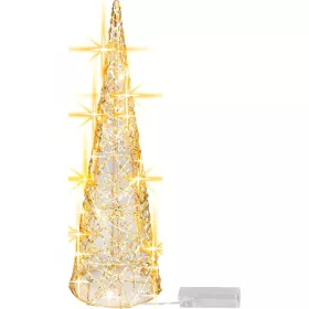   Dekoráció MagicHome Karácsonyi, fa, 20xLED, meleg fehér, 40 cm, 2xAA