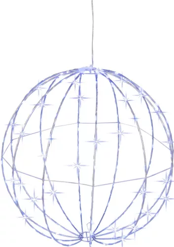 Dekoráció MagicHome Karácsonyi, gömb, 144xLED, hideg fehér, 40 cm