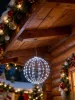 Dekoráció MagicHome Karácsonyi, gömb, 144xLED, hideg fehér, 40 cm