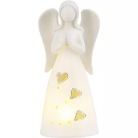   Dekoráció MagicHome Karácsonyi, angyal, 1xLED, meleg fehér, 7,1x7,7x20,4 cm, 1xCR2032