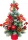 Fa MagicHome Karácsony, díszített, havas, piros, 30 cm