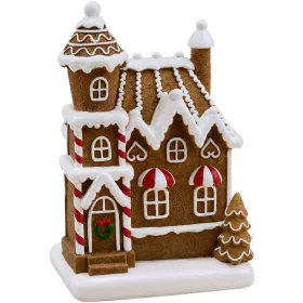   Dekoráció MagicHome Karácsony, Mézeskalács ház, LED, 2xAAA, 11,8x9,7x19,2 cm