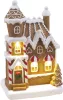 Dekoráció MagicHome Karácsony, Mézeskalács ház, LED, 2xAAA, 11,8x9,7x19,2 cm