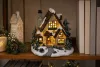 Dekoráció MagicHome Karácsony, Házikó LED, 3xAA, 22,5x17,5x21 cm