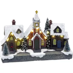   Dekoráció MagicHome Karácsony, Kisváros, LED, 3xAA, 26,5x10x17,5 cm