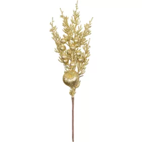 Ág MagicHome Vianoce, karácsonyi, gömbbel, arany, 31 cm