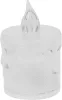 Gyertya, karácsonyi, LED, meleg fehér, 5 cm, sellbox 24 db