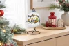 Dekoráció MagicHome Karácsony, Havas táj, 3xLED meleg fehér, 3xAA, 18,5x18,5x22 cm