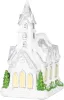 Dekoráció MagicHome Karácsony, Templom, 22xLED meleg fehér, 3xAA, 21x16x29 cm