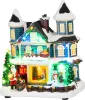 Dekoráció MagicHome Karácsony, Házikó, LED, 3xAA, 20x13x23 cm