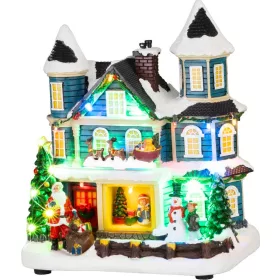   Dekoráció MagicHome Karácsony, Házikó, LED, 3xAA, 20x13x23 cm