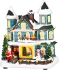Dekoráció MagicHome Karácsony, Házikó, LED, 3xAA, 20x13x23 cm