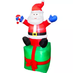   Dekoráció MagicHome Karácsony, Santa, 3xLED fehér, IP44, 100x84x180 cm