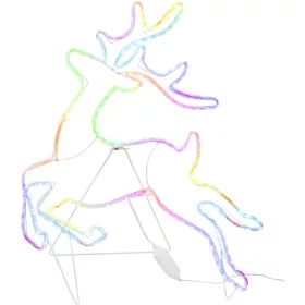   Dekoráció MagicHome Karácsony, Szarvas, 192xLED RGB, IP44, 50x64,5 cm