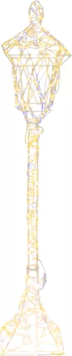 Dekoráció MagicHome Karácsony, Utcai lámpa, 600xLED meleg/hideg fehér, IP44, 21x21x118 cm