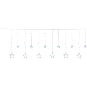   MagicHome, Karácsonyi füzér, 138x hideg fehér LED, csillagokkal, 230V, 8 funkció