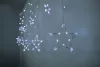 MagicHome, Karácsonyi füzér, 138x hideg fehér LED, csillagokkal, 230V, 8 funkció