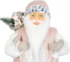 MagicHome, Karácsonyi dekoráció, Mikulás, ajándékkal, rózsaszín-barna, 60 cm