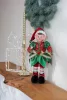 MagicHome, Karácsonyi dekoráció, manó, piros-zöld, 30 cm
