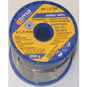 Forrasztóón 1,5mm 250gr gyantás