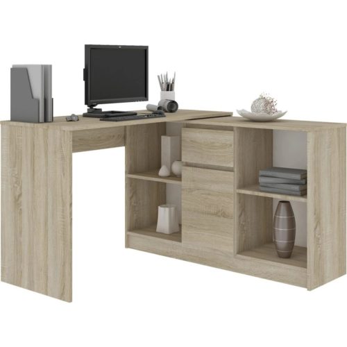 Irodai asztal komóddal sonoma tölgy